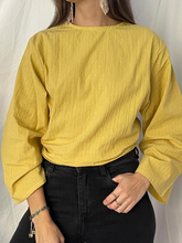 Cargar imagen en el visor de la galería, Blusa Bali Nudo Mostaza 4 en 1