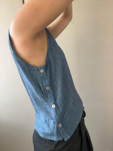 Cargar imagen en el visor de la galería, Blusa Positano Azul Oscuro
